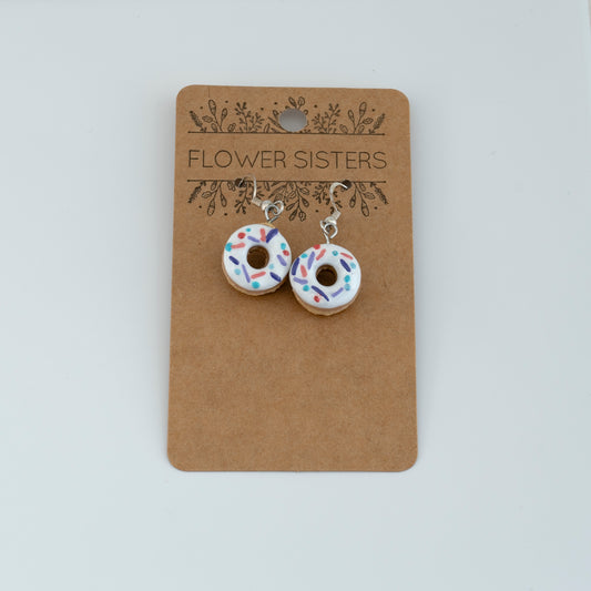 White Sprinkle Donuts