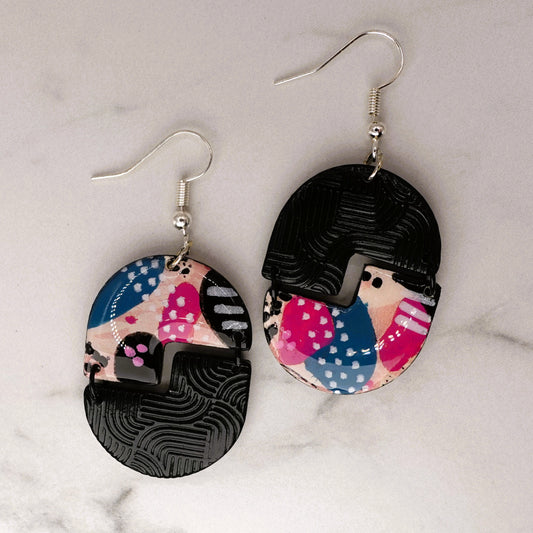 Halfsies: Pink/Black